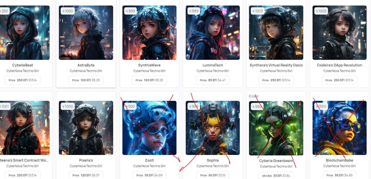 toka2204's tweet image. Dear Blockchain friends,
today is an exciting day! We have five brand new  1600 NFTs featuring young techno girls that we&apos;re cramming into this incredible NFT drop. You don&apos;t want to miss out on these unique collectibles!

follow me on twitter
#NFT #Efinity #TechnoGirls 
#Beam