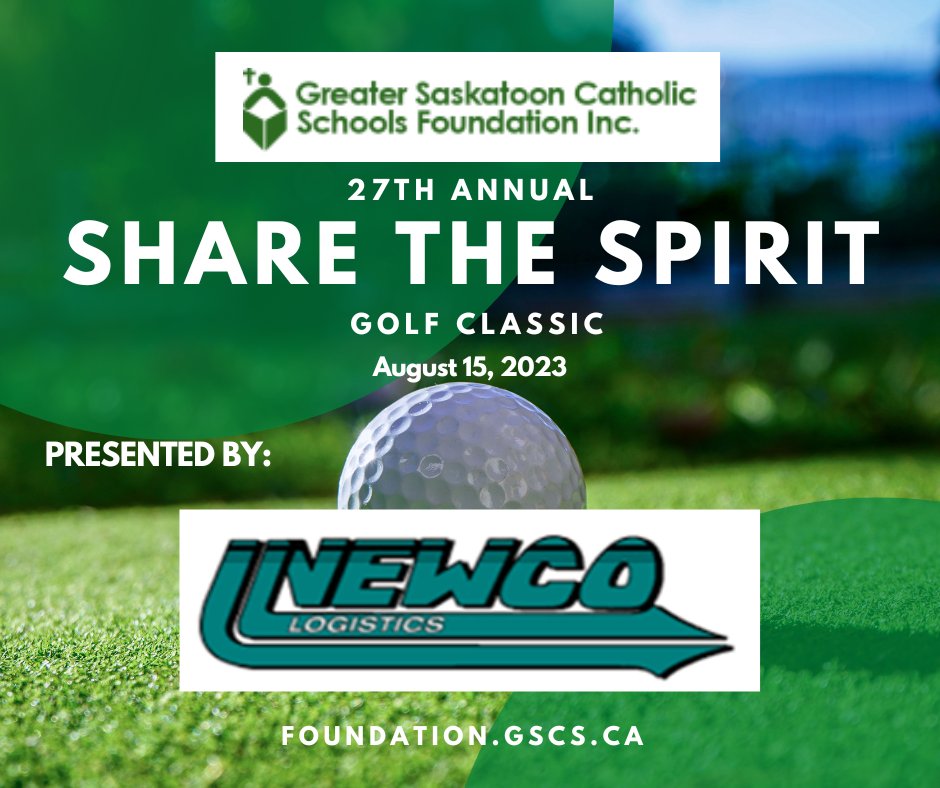 Only two weeks till <a href="/GscsFoundation/">Greater Saskatoon Catholic Schools Foundation</a> 27th Annual Share the Spirit Golf Classic at The Willows!