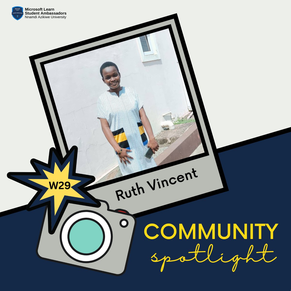mlscunizik's tweet photo. Community Spotlight highlights students who are making contributions to the Community and this week we Spotlighted Ruth Vincent who is a Tech Enthusiast and aspiring Broadcaster. https://t.co/csG34zOoZ4