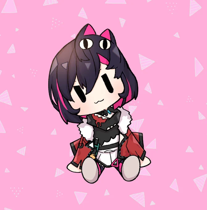 447日目 にじさんじぬいぐるみっぽいシリーズ 고야미   #Yamiart #春野ほたる1000日チャレンジ