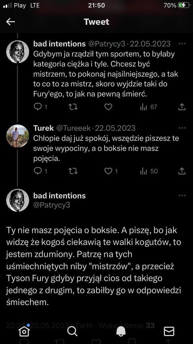 Tureeek's tweet photo. @ukaszBanakiewi1 Nie ma sensu, to jest nadzwyczajny idiota https://t.co/go8fobsSaD