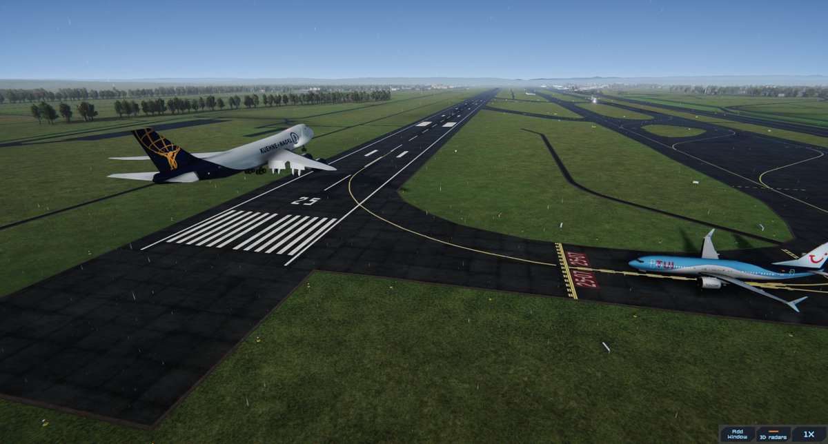 Champs707007's tweet image. Just before I closed down for the night, had to get a screenie of a Atlas 748F coming in to Stuttgart 😍 #TowerSimulator3