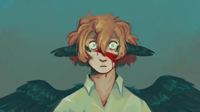\\ tw blood  working on a thing for #palewhitehorseau :}