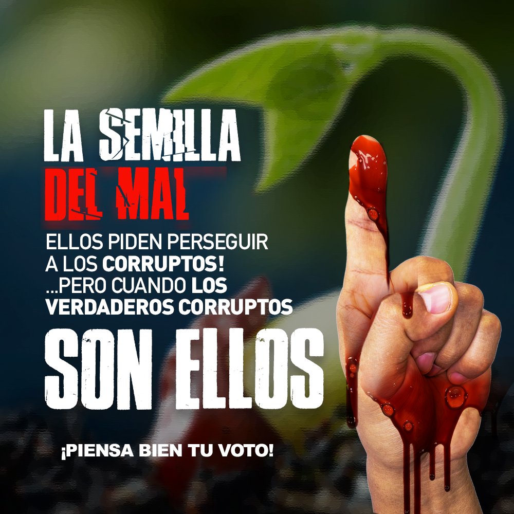 Los comunistas nos quieren gobernar
¡PIENSA BIEN TU VOTO!
#Semilla🌱 CORRUPTA
@BArevalodeLeon  #EleccionesGenerales2023 #Guatemala #MovimientoSemilla