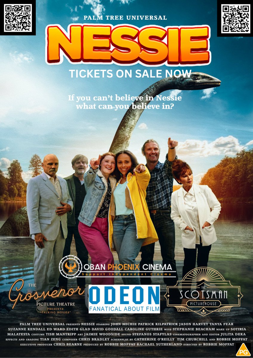 Nessie, a new film directed by our member Robbie Moffat, is out in cinemas across Scotland on 5 August 🏴󠁧󠁢󠁳󠁣󠁴󠁿

Watch the trailer here: youtu.be/N4ryzWqpY4M

Screening at Grosvenor Picture Theatre, The Scotsman Picturehouse, and more! See the poster below for full details 👇