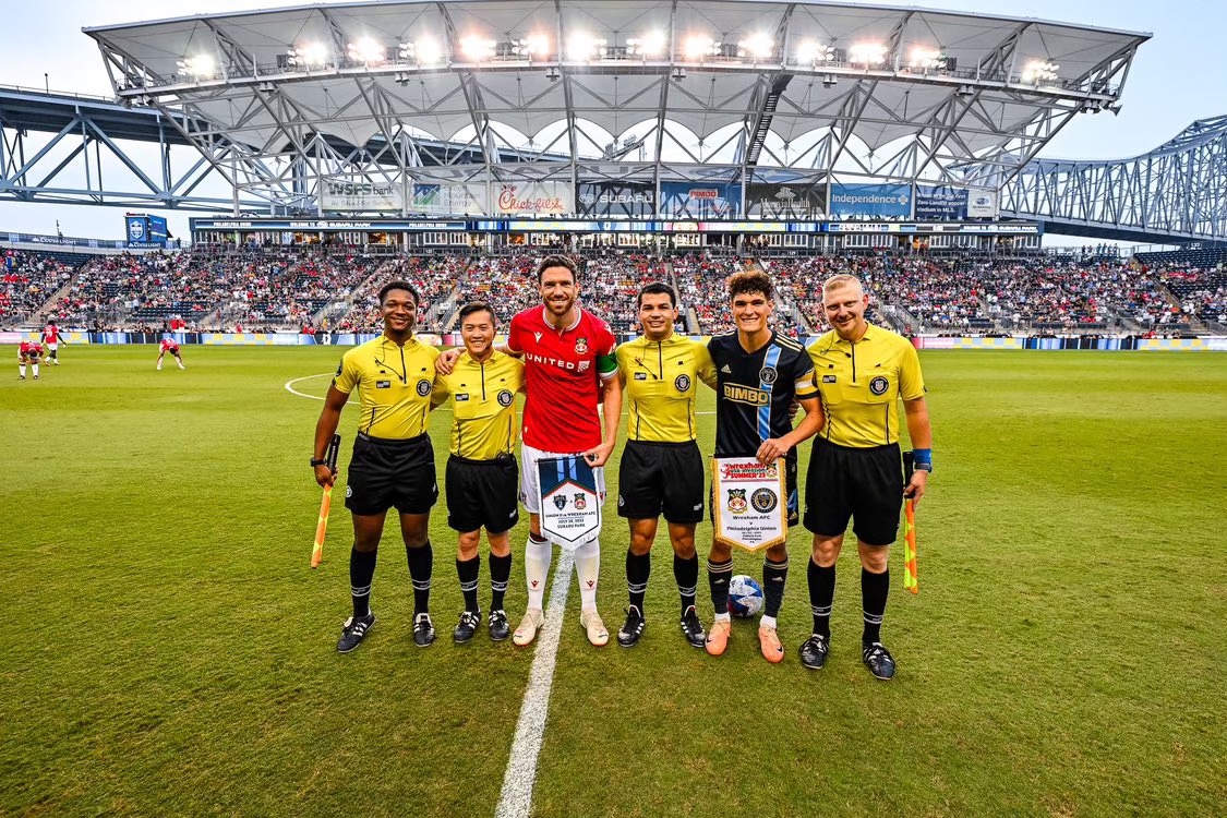 EPA Referee Crew for Philadelphia Union II vs Wrexham A.F.C.
Friday, July 28, 2023
Referee - Josh Encarnacion
AR1 - Patrick Casey
AR2 - Vince Whitmore
4th Official - Dustin Nguyen

Congratulations on the assignment!