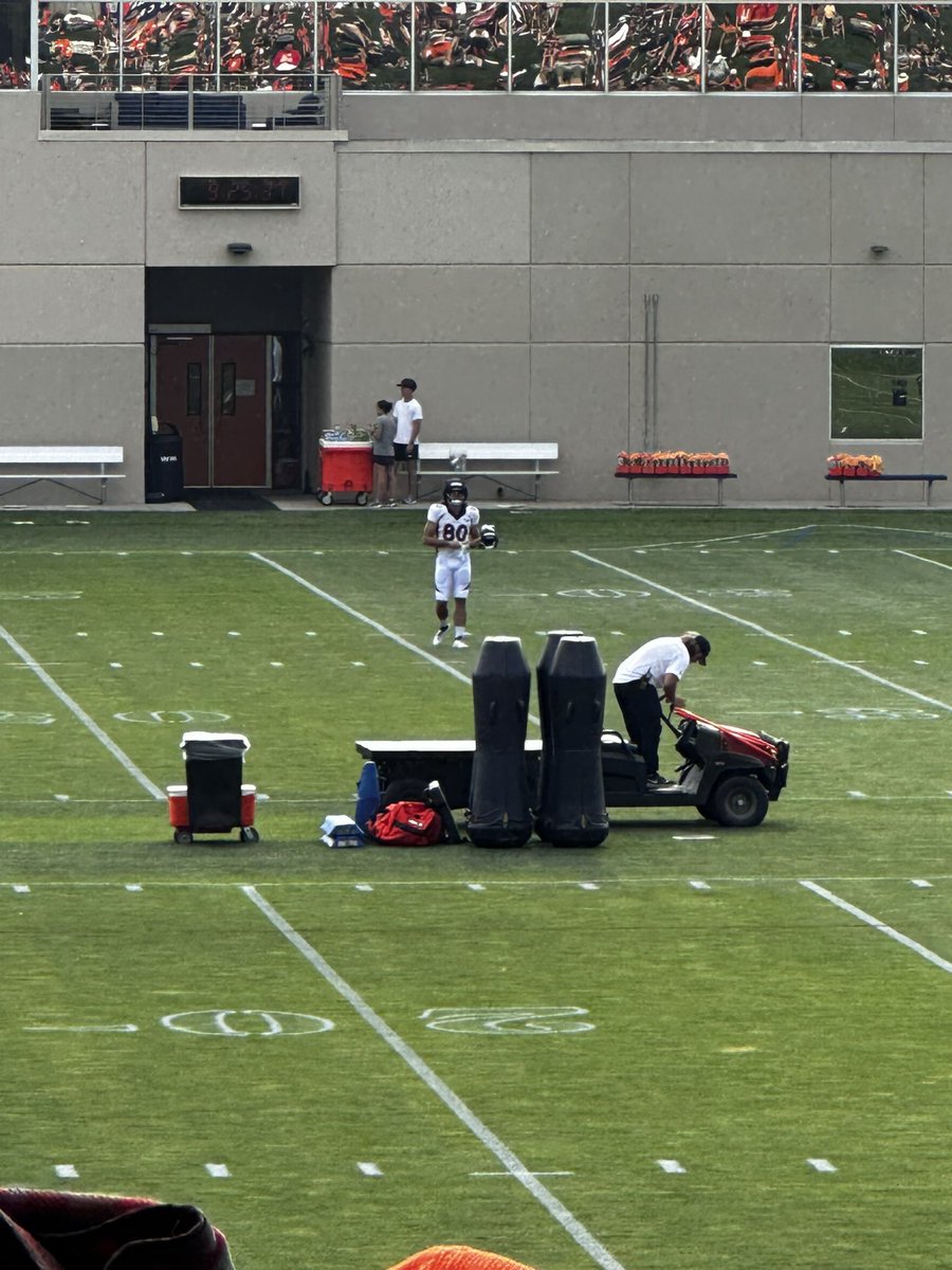 Greg Dulcich one of the first players out here #BroncosCamp