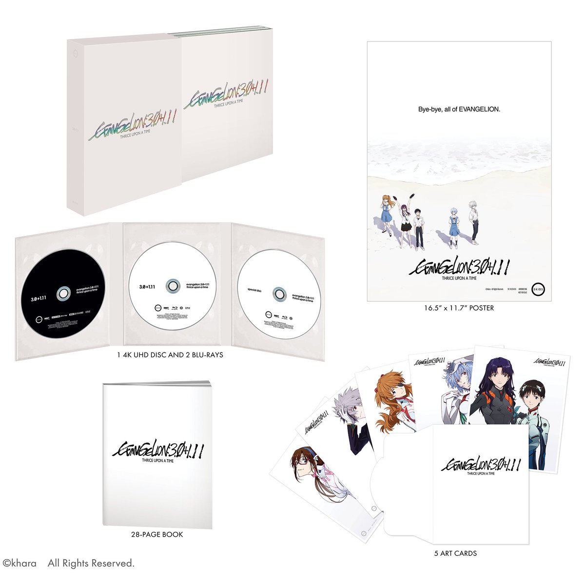 GKIDSfilms's tweet image. The end is nigh. Bye-bye, all of #EVANGELION. 

EVANGELION:3.0+1.11 THRICE UPON A TIME arrives on Blu-ray &amp;amp; 4K UHD Collector's Edition Oct 17. 

Own EVANGELION:3.0+1.01 THRICE UPON A TIME On Demand Oct 3.

Pre-order now: tinyurl.com/9hrm3z5v