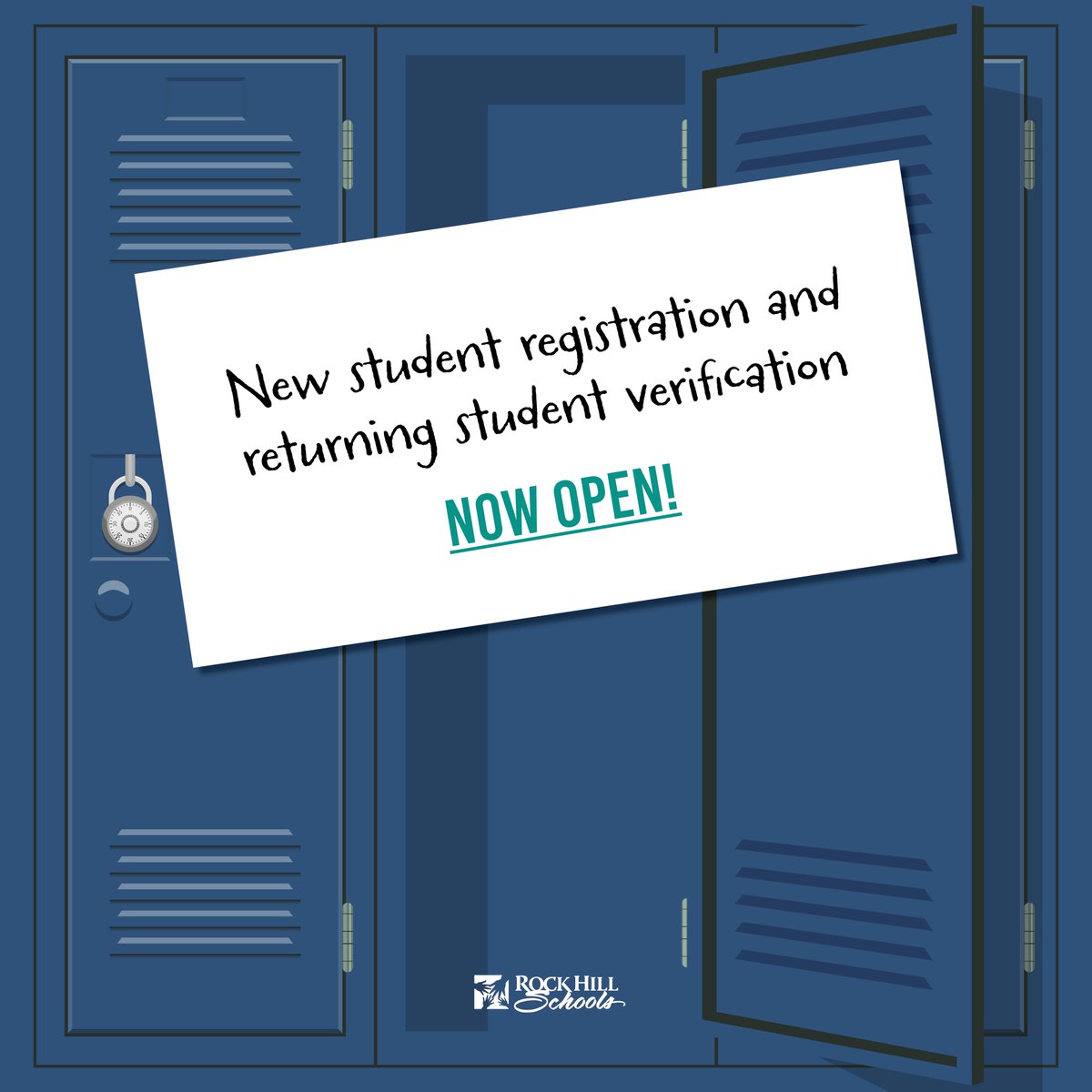 RockHillSchools's tweet photo. If you haven't registered your new student or let us know your student is returning, now is a good time to do so. Register on our website: https://t.co/SpQfQ3vBYI https://t.co/3CFzFotCxp