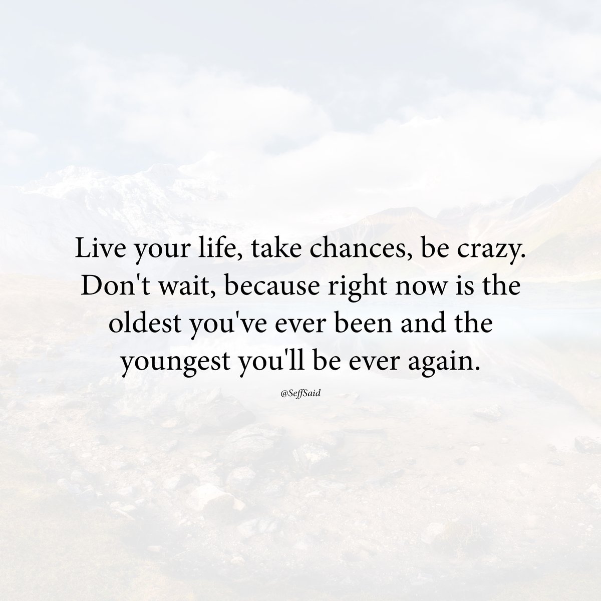 Don't wait