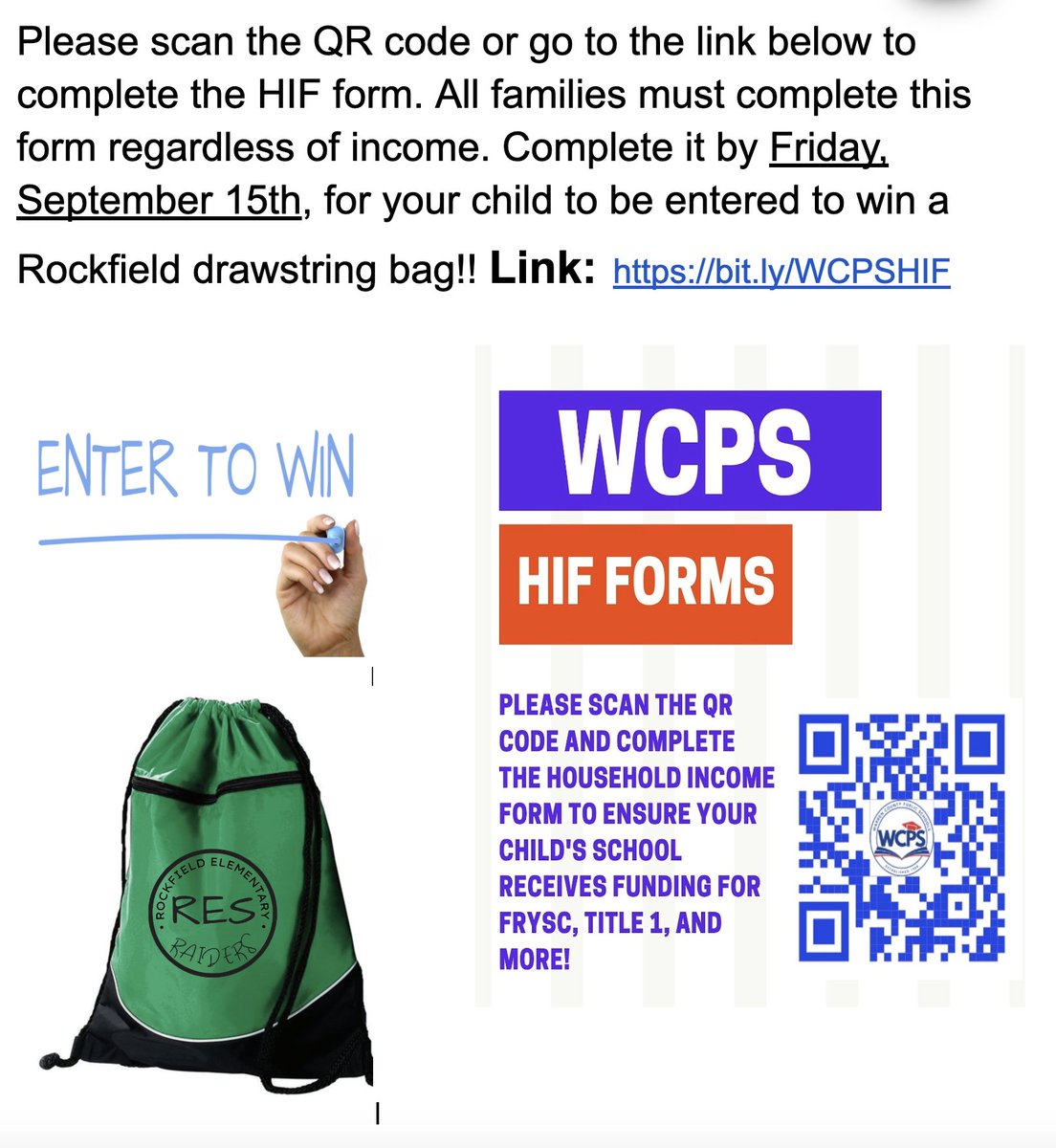 RockfieldE's tweet photo. Household Income Forms are all online again this year. This information helps our schools receive critical funding for programs like our Family Resource and Youth Services Centers and Title 1. To fill out the HIF form, please go to https://t.co/8oN0TM9QxI https://t.co/OIqB8WmLhy