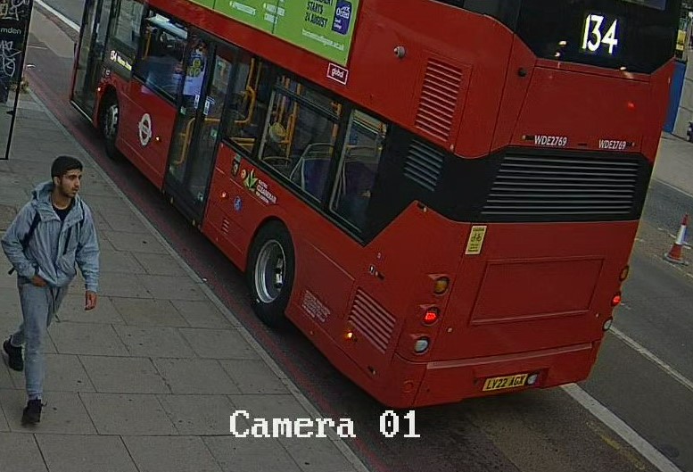 CrimeLdn's tweet photo. Image of suspect released after 12-year-old girl robbed at knifepoint in Camden

At around 20:30hrs on Tuesday 11, July two males approached the victim on Hampstead Road as she was walking home.

One of them threatened her with a knife and told her to hand over her phone and give him the password.

Once she had provided the password, the suspects let her go and she ran away.

The suspects were captured walking down the road, looking at the device they had just stolen.

On Friday, 28 July a 16-year-old boy was arrested on suspicion of robbery. He subsequently bailed pending further enquiries.
