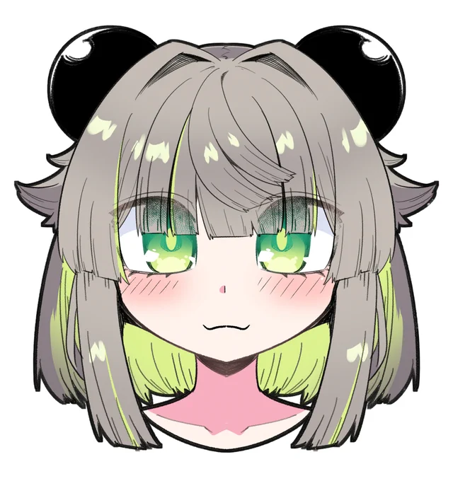 寝る前に何か絵描きたくて眼だけ先にデザインしてから一つ選んで顔キャラデしてみた