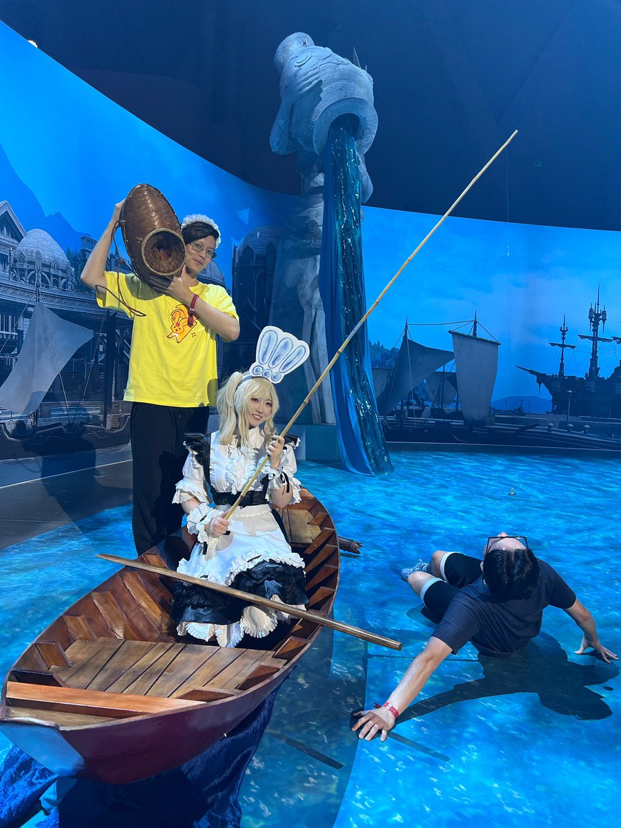 Bigbonefatty's tweet photo. I’m pretty sure I got a merman 🧜‍♂️ 
#ffxivfanfest2023 #FFXIVFanFest https://t.co/0Kk7Ut8Ypu