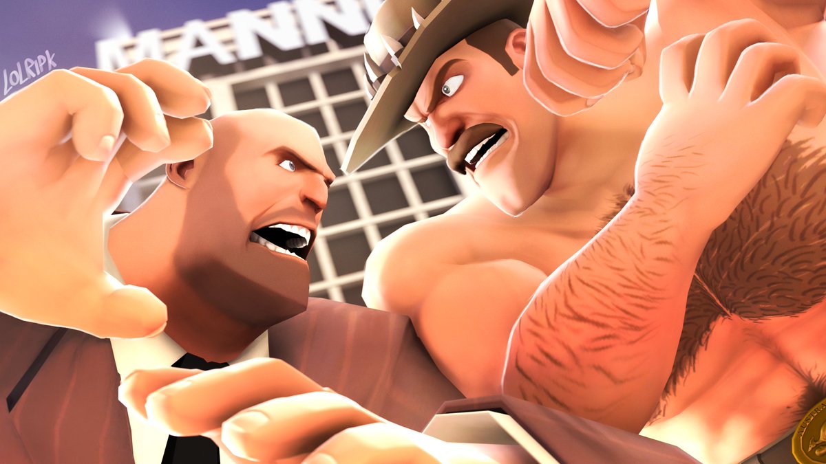 lolripk's tweet photo. Heavy lost his judgement when he decided to challenge Saxton Hale to a fight
Thumbnail for my most recent video
https://t.co/xBueNYflUn
#SFM #TF2SummerUpdate #saxtonhale #TF2 https://t.co/Xh4hpHOkVw