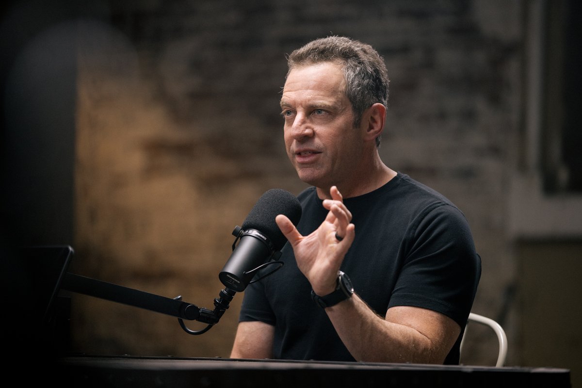 ChrisWillx's tweet photo. This is a special one. Brand new 3 hour episode with Sam Harris just went live 🚀

The set for this was gorgeous. Another warehouse location in LA with a ton of added atmosphere and strip lighting to really bring it to life.

By shooting in movie-aspect Cinemascope we actually lose a bunch of functionality on YouTube - we can’t use end cards or popups in the same way we usually do but I honestly think it’s worth it for just how insanely dramatic it looks.

The film team managed to create the absolute most beautiful wide-shot with lens flare around the bottles on the table and all manner of buttery loveliness going on. It’s amazing to see this come to life.

I’ve loved recording my show for 6 years. Seeing the film team create productions that look like nothing you’ve ever seen before is getting me even more fired up to see what limits we can push with these Cinema episodes.

We even recorded our own B Roll on an entirely different set to add into the episode trailer which resulted in this mafia-boss style scene.

Expect to learn what Sam’s life is like after Twitter, his reflections on his famous talk on death and the present moment, how to live a life full of meaning, how to take your mindfulness off the cushion and into the real world, Sam's thoughts on Tucker Carlson's Twitter move, his opinion on Andrew Tate, RFK Jr, Andrew Huberman and Jordan Peterson, whether have reached peak woke, Sam’s take on young Western men converting to Islam and much more...

Super proud of this one.

Enjoy!! 🔗 https://t.co/iHEUJkenLS