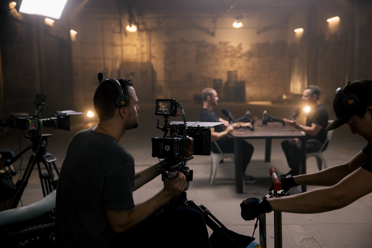 ChrisWillx's tweet photo. This is a special one. Brand new 3 hour episode with Sam Harris just went live 🚀

The set for this was gorgeous. Another warehouse location in LA with a ton of added atmosphere and strip lighting to really bring it to life.

By shooting in movie-aspect Cinemascope we actually lose a bunch of functionality on YouTube - we can’t use end cards or popups in the same way we usually do but I honestly think it’s worth it for just how insanely dramatic it looks.

The film team managed to create the absolute most beautiful wide-shot with lens flare around the bottles on the table and all manner of buttery loveliness going on. It’s amazing to see this come to life.

I’ve loved recording my show for 6 years. Seeing the film team create productions that look like nothing you’ve ever seen before is getting me even more fired up to see what limits we can push with these Cinema episodes.

We even recorded our own B Roll on an entirely different set to add into the episode trailer which resulted in this mafia-boss style scene.

Expect to learn what Sam’s life is like after Twitter, his reflections on his famous talk on death and the present moment, how to live a life full of meaning, how to take your mindfulness off the cushion and into the real world, Sam's thoughts on Tucker Carlson's Twitter move, his opinion on Andrew Tate, RFK Jr, Andrew Huberman and Jordan Peterson, whether have reached peak woke, Sam’s take on young Western men converting to Islam and much more...

Super proud of this one.

Enjoy!! 🔗 https://t.co/iHEUJkenLS