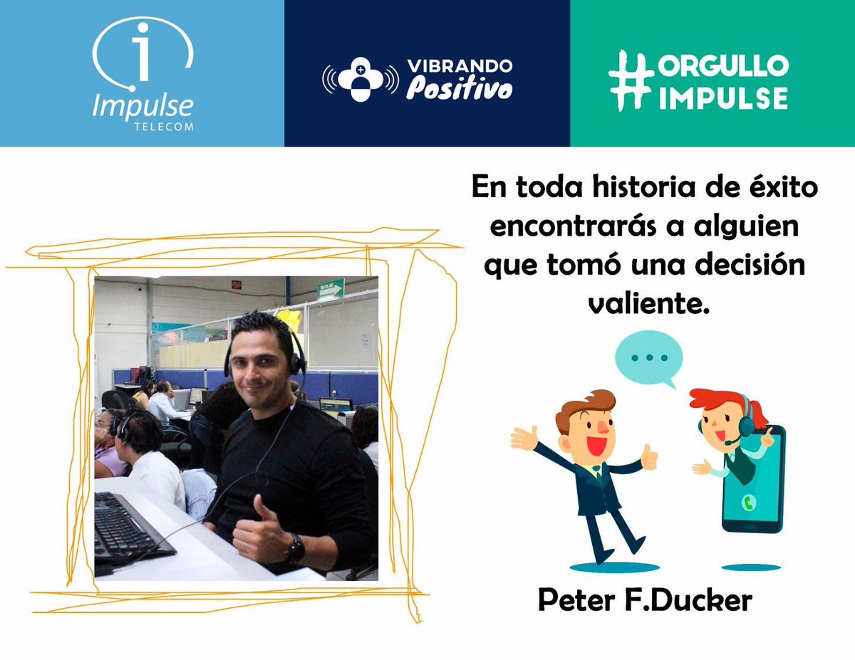 VacantesImpulse's tweet photo. 📷Impulse Telecom les desea un feliz inicio de semana.
Lunes de frase motivacional. 📷��
#impulsetelecom #Orgulloimpulse #familiaimpulse #vibrandopositivo #trabajosqueretaro #servicioalcliente #empresaresponsable #LunesDeFrases #lunesfeliz #lunesdemotivacion https://t.co/pZC8V7gGzB