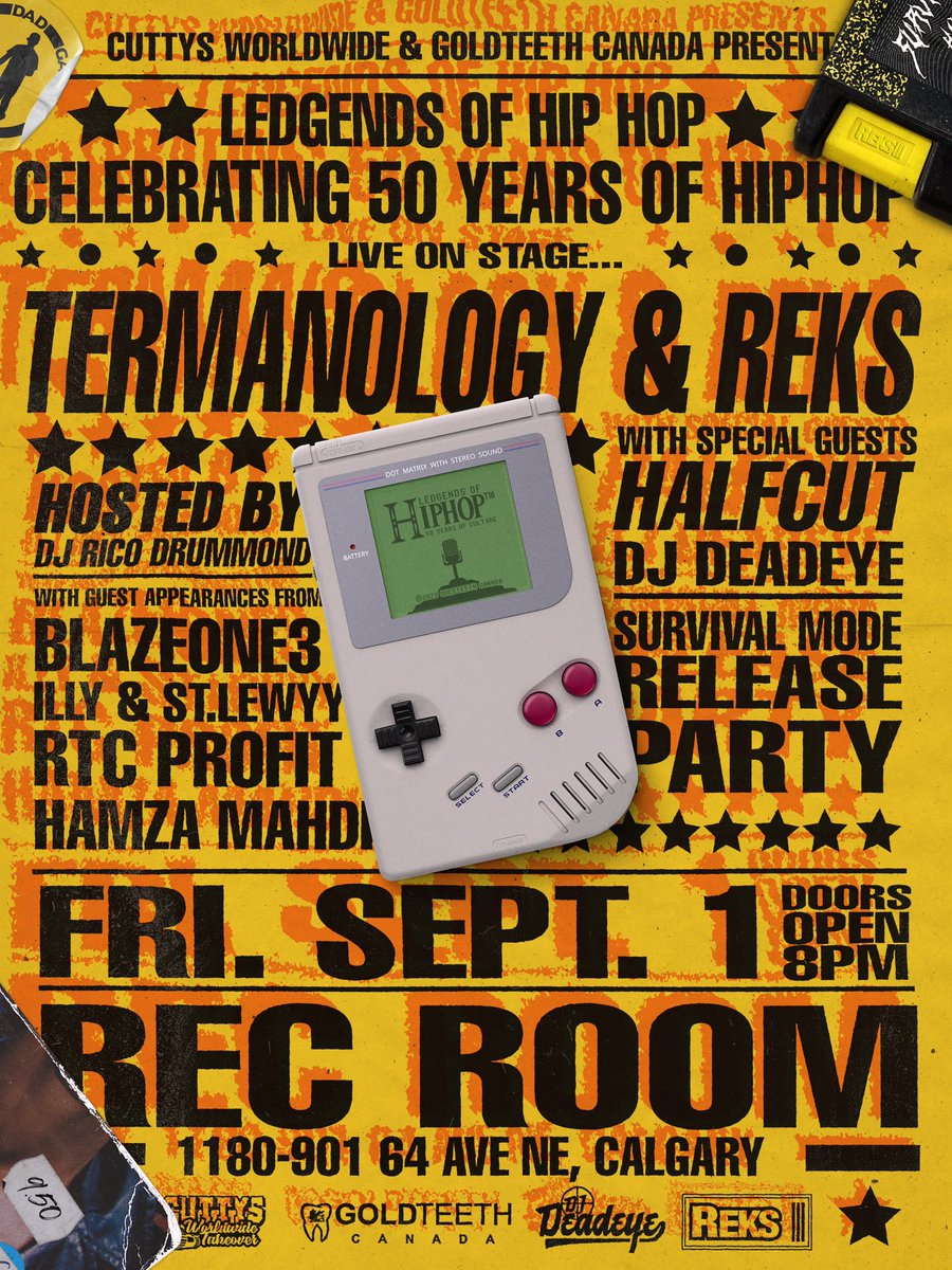 September 1st @ Rec Room - Calgary 
#calgaryevents #yyc #calgary #calgarynews #yycarts