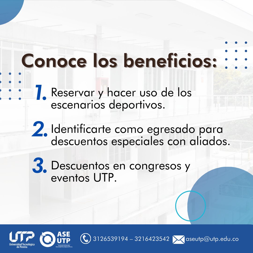 UTPereira's tweet photo. Obtén tu carnet de #egresado por solo $58.000 y accede a una gran variedad de beneficios exclusivos.
¡Únete ahora y aprovecha todo lo que tenemos para ti!
Conoce más información aquí: https://t.co/NDu8AbwgQX
#egresadosutp #carnetización #UTPereira https://t.co/bHfJ1HEpnn