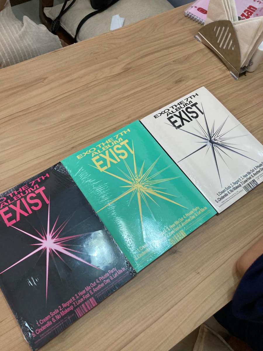 BeingMampi's tweet photo. Finally my #EXIST album is here. Can't believe I got lots of @B_hundred_Hyun pc this time 🥹 thank you @Ktown4u_main and @WWEXOL for the big discount 😭😭😭
#EXO_CreamSoda 
#EXO_EXIST 
@weareoneEXO https://t.co/PV8t7VbC0B