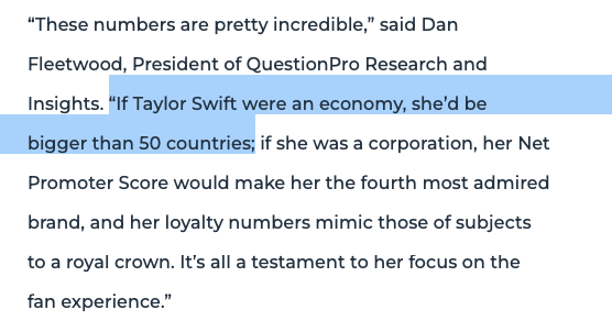 kylascan's tweet photo. if taylor swift were an economy, she'd be bigger than 50 countries 😭 https://t.co/KYivRMtksS