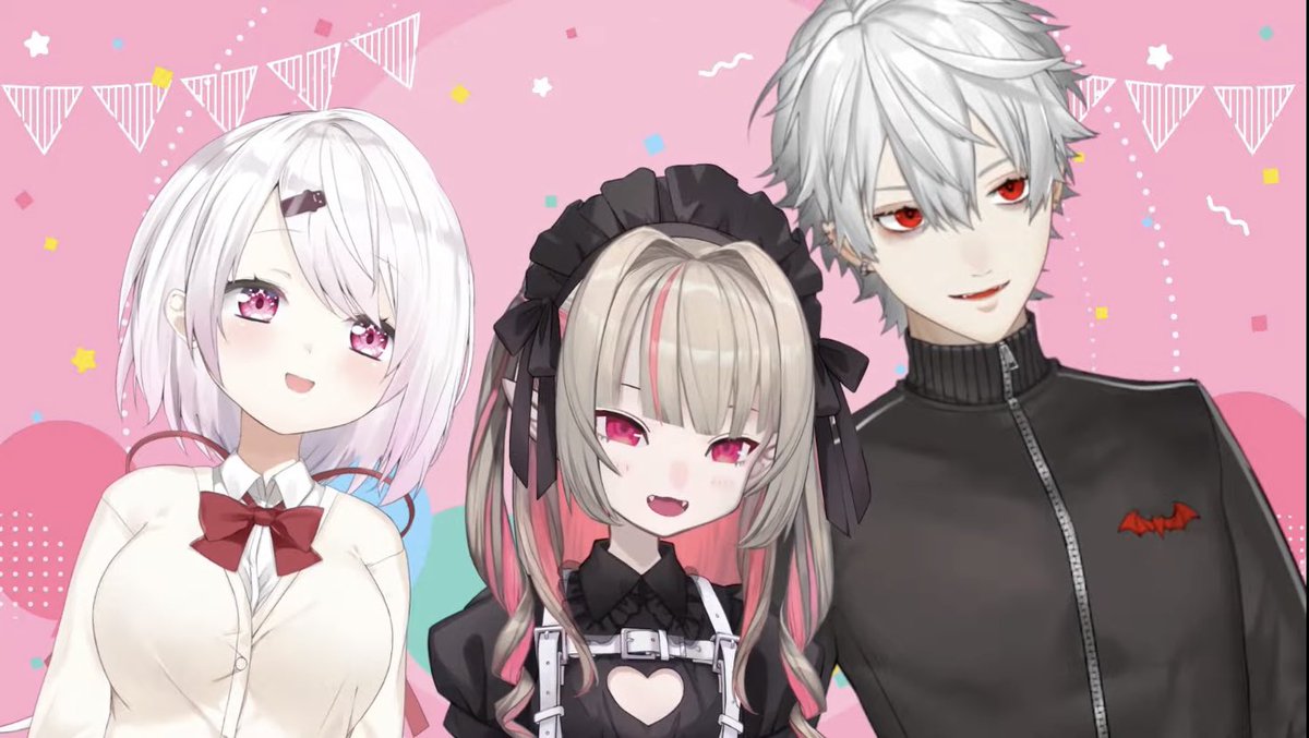 葛葉(にじさんじゲーマーズ) ,魔界ノりりむ ,椎名唯華 「おつずしり～ ずし、ゆらゆら揺れてる時何度かあってちょうどりに寄りかかってて良か」|🍚のイラスト