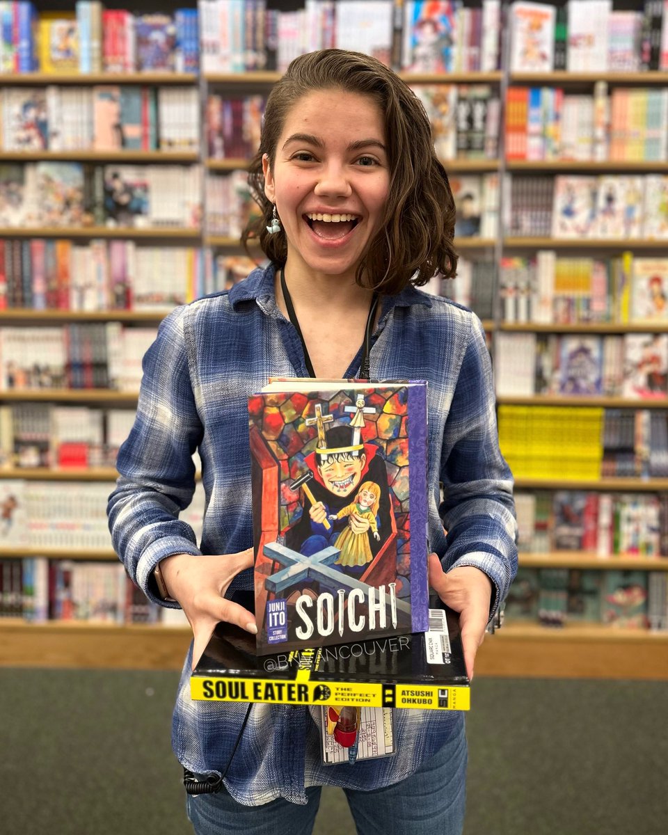 This week’s #NewManga include Junji Ito’s Soichi and Soul Eater: The Perfect Edition Volume 11! #barnesandnoble #mangamonday #manga #junjiito #soichi #souleater #bnvancouver #vancouverusa @VIZMedia @SquareEnix