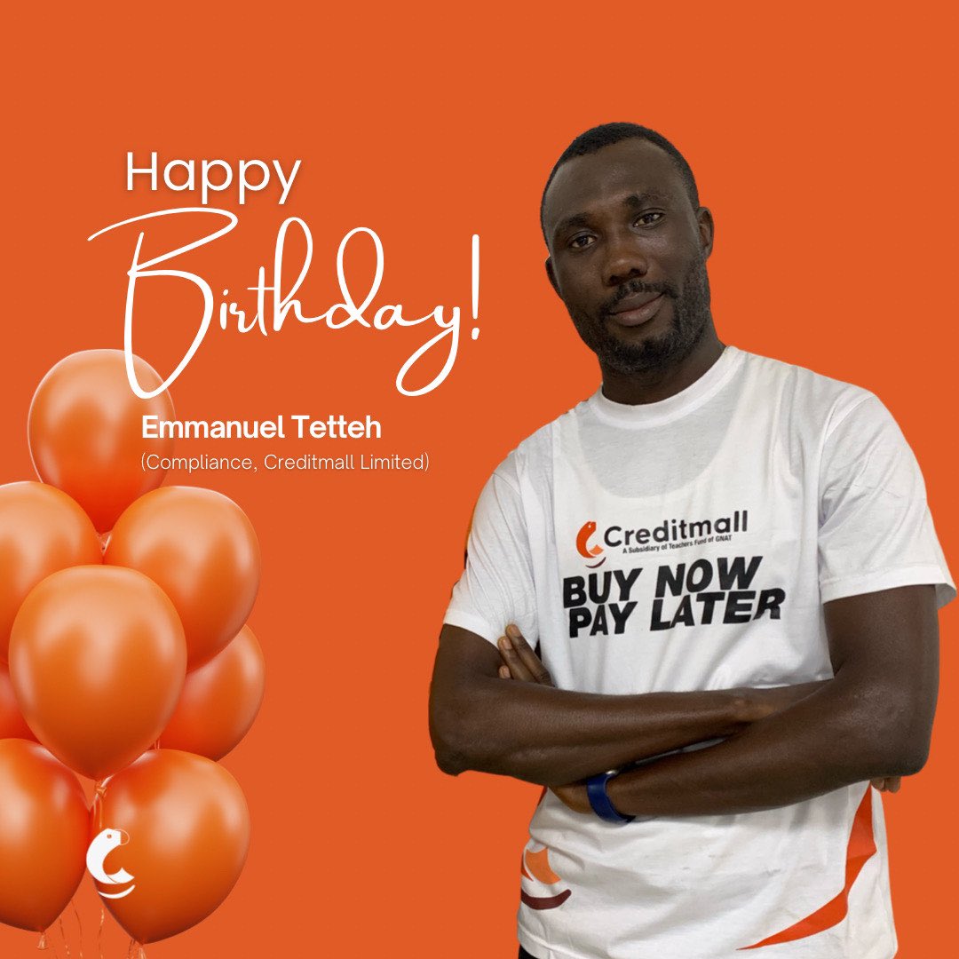 creditmallgh's tweet photo. Happy birthday to our very own Compliance Specialist, Emmanuel Tetteh !
A man who goes above and beyond for the team. We appreciate you and wish your new age is filled joy, laughter and more successπ
#cmlbirthdays #teamcml https://t.co/XQjaD6PZSb