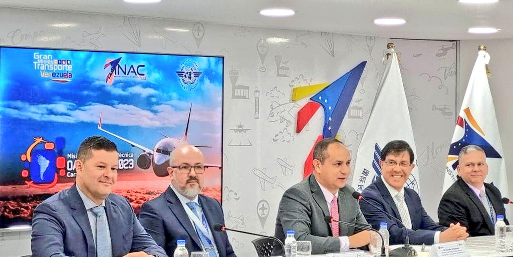 inac_ve's tweet photo. En nombre del Gobierno Bolivariano el Min de @TransporteGobVe, @viceminaereo y AA ✈️🇻🇪 , MG @JuanTeixeiraD, dio inicio formal a la Misión de Asistencia Técnica de la @icao-SAM, quienes evaluarán los niveles de cumplimiento en Seguridad Operacional de la Aviación Civil Venezolana. https://t.co/JayfQL1YUb
