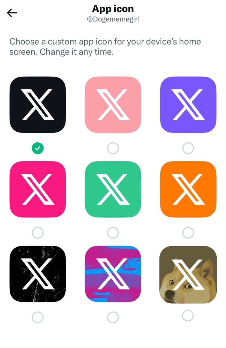 As a blue subscriber, could we get a Doge app icon? Thanks! <a href="/elonmusk/">Elon Musk</a> #Dogecoin