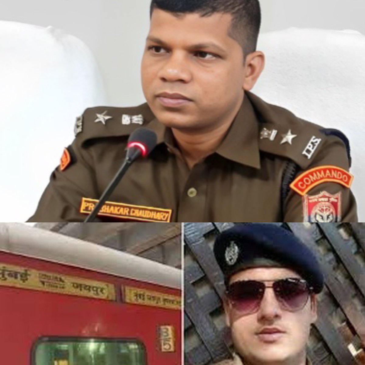 #TwoIndias
“Tale of two #Chaudharys”

#Bareilly SSP #PrabhakarChaudhary transferred hours after taking action against #kanwariyas

#𝘾𝙝𝙚𝙩𝙖𝙣𝘾𝙝𝙖𝙪𝙙𝙝𝙖𝙧𝙮, #RPF constable, killed his senior #TikaramMeena & 3 passengers #AbdulKadir, #Asgar & other #JaipurMumbaiExpress