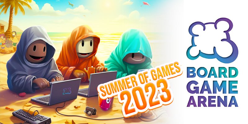 BoardGameArena's tweet photo. Oh yeah, it's THAT time of the year again...

🏖️ SUMMER OF GAMES 2023: One game a day to keep the boredom away!
🌞🌞🌞🌞🌞🌞🌞🌞🌞🌞🌞🌞

More about this event and the special limited trophies you can unlock or not?
Read more there:
https://t.co/yMeNXLNYWt #J2S #boardgames https://t.co/hFUpTcTod9