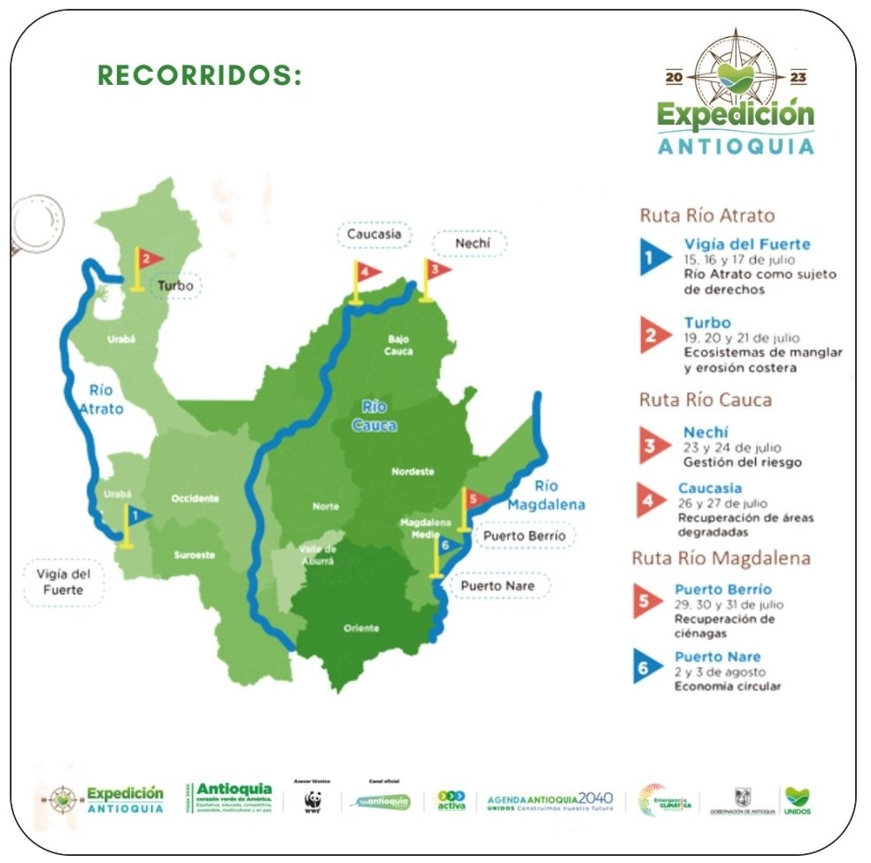 ACOGANAR's tweet photo. #ACOGANAR apoyando la #expediciónantioquia2023 en el foro "Recuperación y apropiación de los ecosistemas de ciénagas
Acciones de sostenibilidad para la biodiversidad y la acción climática" en Puerto Berrio (Antioquía).
#YoSoyAcoganar
#GanaderiaRegenerativa
#CrisisClimatica https://t.co/mv3PQDlvkY
