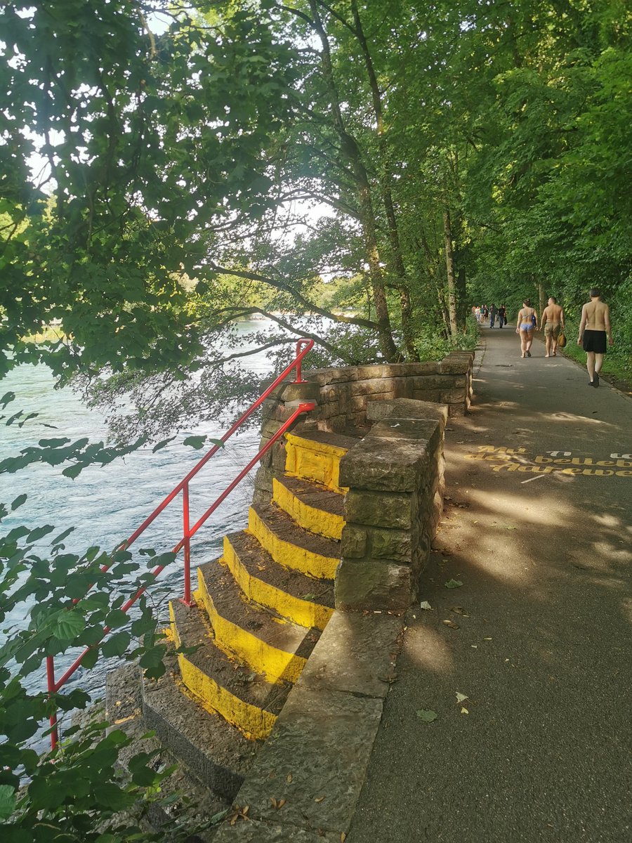 FrdricCostes's tweet image. Nager dans l'Aare emporté par son courant furieux et rafraîchissant, c'est pour tous : jeunes, moins jeunes et toutous. Quand Berne devient une station balnéaire.
#Paradis 🇨🇭