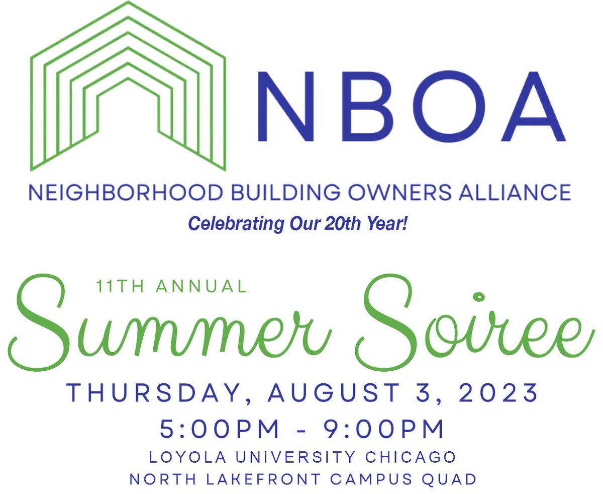 Join us at the NBOA 11th Annual Summer Soiree on Thurs, August 3rd! CIC proudly sponsors this fantastic event—an opportunity to network with Chicago area real estate professionals. Don't miss out, see you there! Sign up here: bit.ly/3qiX0F3
