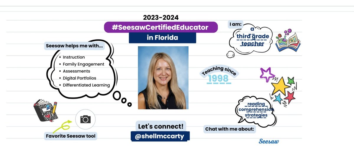 Love to share @seesaw and the new updates. <a href="/rjlCardinals/">RJ Longstreet Elementary</a> let's connect! #SeesawCertifiedEducator since 2019!