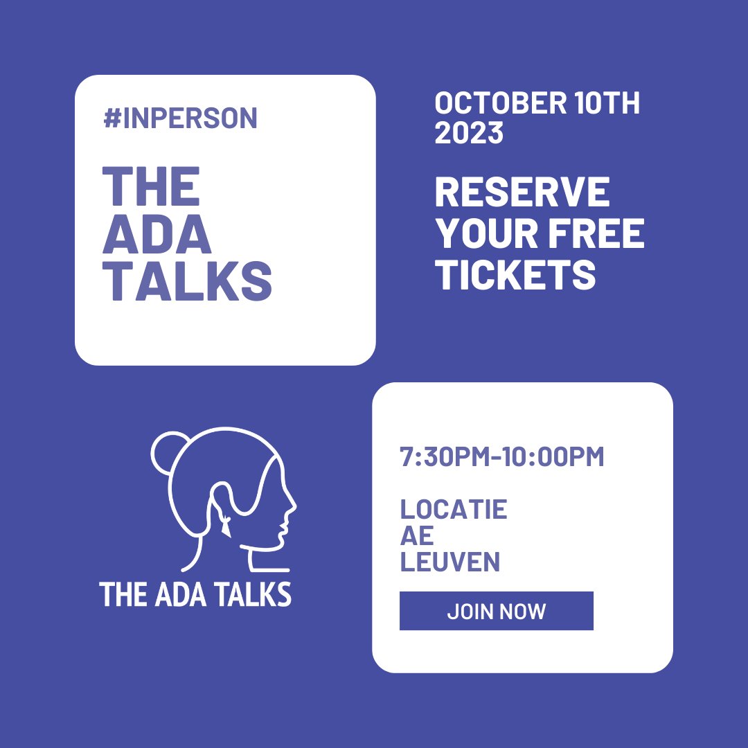 Wh00pWh00p, another edition of The Ada Talks. Love to see you at the offices of AE on October 10th. Don't forget to claim your ticket! eventbrite.com/e/the-ada-talk…