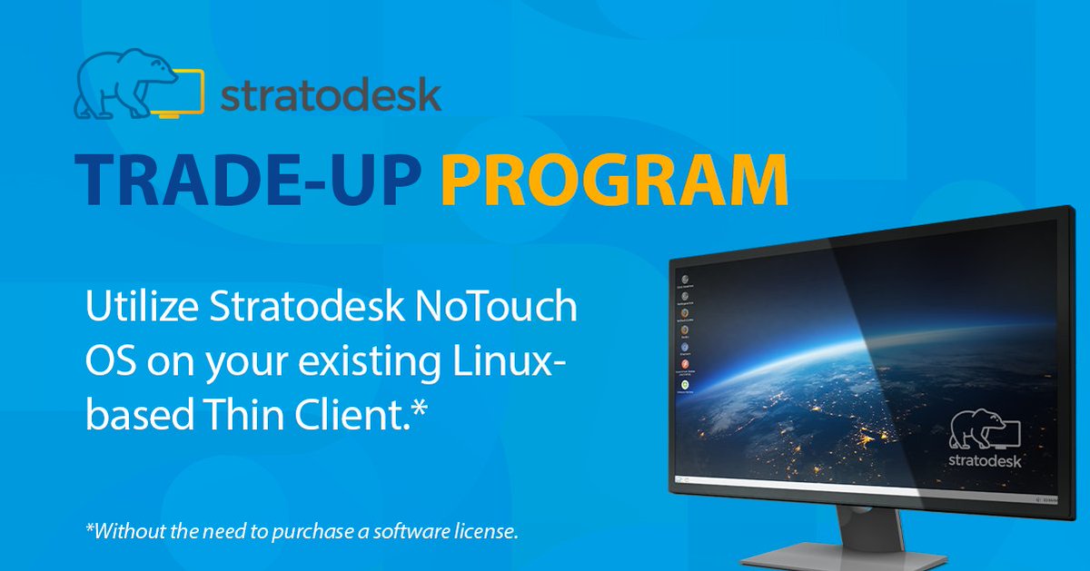 stratodesk's tweet image. 🌟 Switch to #StratodeskNoTouchOS for FREE with our Trade-Up program! Enjoy fast performance, enhanced security, and a user-friendly interface. 💨✨

Ready to make the switch? Click below ⬇️

🔗 bit.ly/3KkrugK

#TradeUpProgram #UpgradeYourOS #LinuxAlternative #Linux #OS