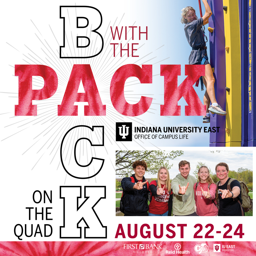 iueast's tweet photo. Mark your calendars, folks! Back with the Pack is coming in just three weeks, and we're ready to bring out the true IU East spirit. Don't miss out on this amazing event! 🗓️🎉 #RedWolfPride #IUEast https://t.co/me84w8zdxR