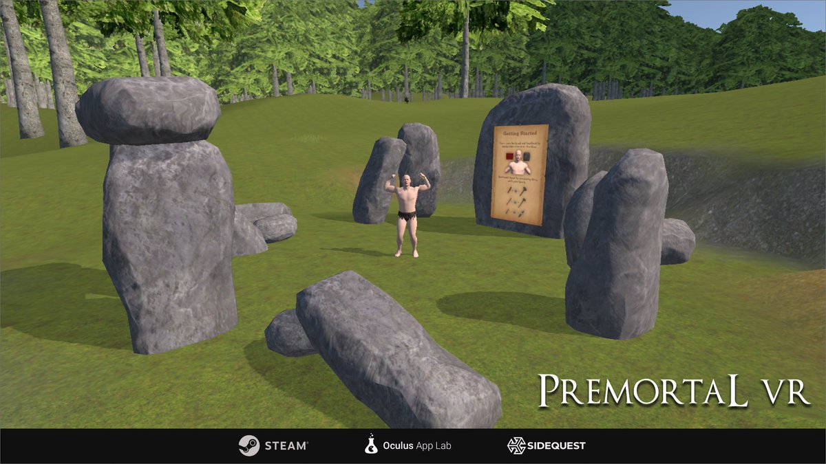 🚨 Get ready - 30 minutes till launch! 🚨

Premortal VR - Become premortal and ascend!

✅Survive and explore the vast, unique world.
✅Craft weapons and armor.
✅Conquer boss trials and ascend.

#vrgaming #quest2 #pcvr #steamgames #steamvr #gaming #vr #gamedev  #IndieWorld