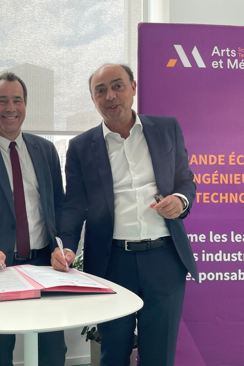 Equans_France's tweet photo. 📝 Une alliance pour l’avenir ! Nous sommes ravis et fiers d’annoncer le renouvellement de notre partenariat @ArtsetMetiers_  !

🤝 Une belle collaboration pour former les #ingénieurs de demain, porteurs d'#Innovation et de solutions face aux défis à venir.

#FierDAgirVraiment https://t.co/uRcVeTVtQa