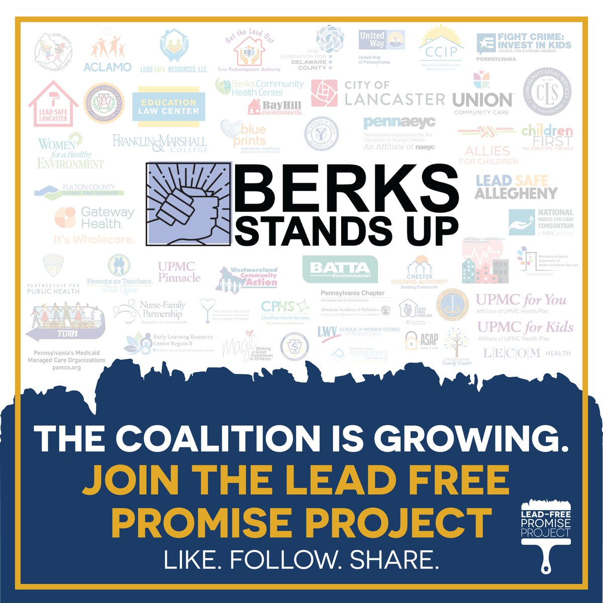 PALeadFree's tweet image. #PALeadFree Coalition #MemberMonday, featuring @BerksStandsUp!
 
Help spread the #LeadFreePromiseProject's message by liking and following @PALeadFree and joining the #PromiseProject —Together, we can stop poisoning our children. paleadfree.org/#Join