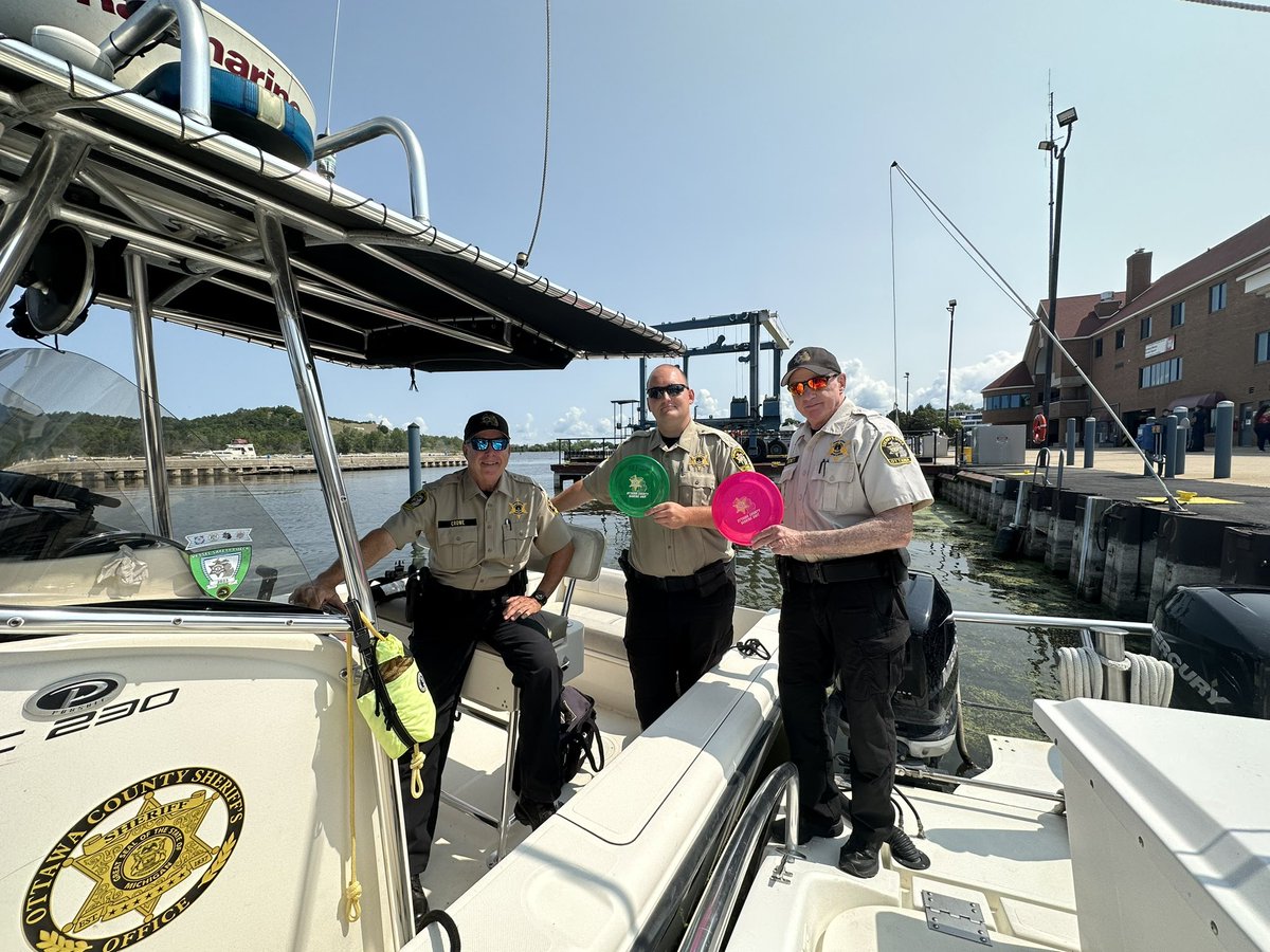 Happy Monday!! We’re getting ready for the Parade of Ships at the Grand Haven Coast Guard Festival! We’ll be leading off the parade at 1. Come enjoy the beautiful day!