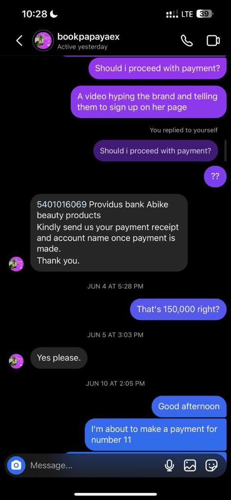 TheSilvapr_'s tweet photo. I don’t know how IG influencers act asif they’re God or something @papaya_ex was paid 300k to make 2 videos for a @ayamsabinus on IG. It��s been over 2 months now, she has just been giving silly excuses. The social media manager lady just got sacked today cus she was the one that suggested they use Papaya. I was so angry when she called me on phone and she was crying. You people should fear God now Haba