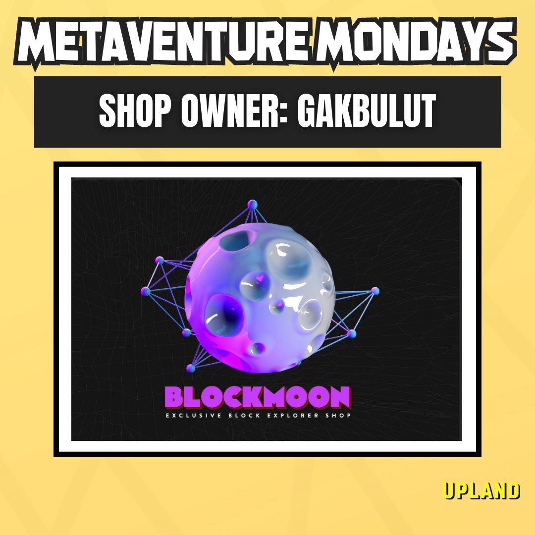 UplandMe's tweet photo. Happy Metaventure Monday! Today we're blasting off to GAKBULUT's Block Explorer shop in the heart of Queens! 🚀 https://t.co/qulfDuEdyH