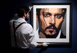 Check out this great article from @Yahoo on Johnny Depp's self-portrait 'Five' which is exclusively on show at @castlegalleries here at Mailbox, Birmingham 👉 bit.ly/3rVcLlW #johnnydepp #five #mailboxbirmingham #mailboxlife