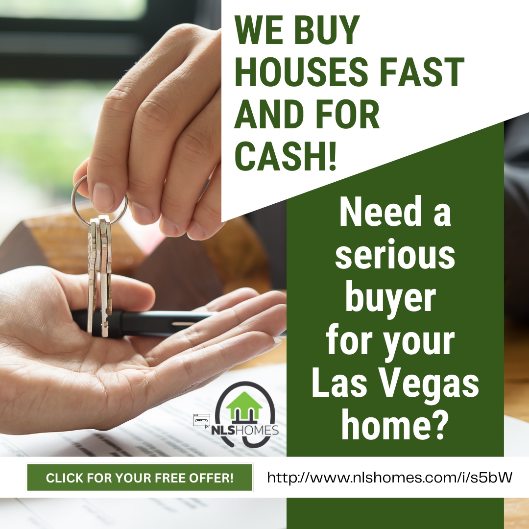 NLSHomes's tweet photo. 💰🏡 Need a serious buyer for your Las Vegas home? We specialize in fast, cash purchases.

Sell your house with us and enjoy a quick and hassle-free transaction! 💲🔑 https://t.co/RB8oErxe0O