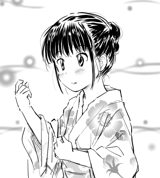 浴衣おかわり。(これも過去絵修正) 