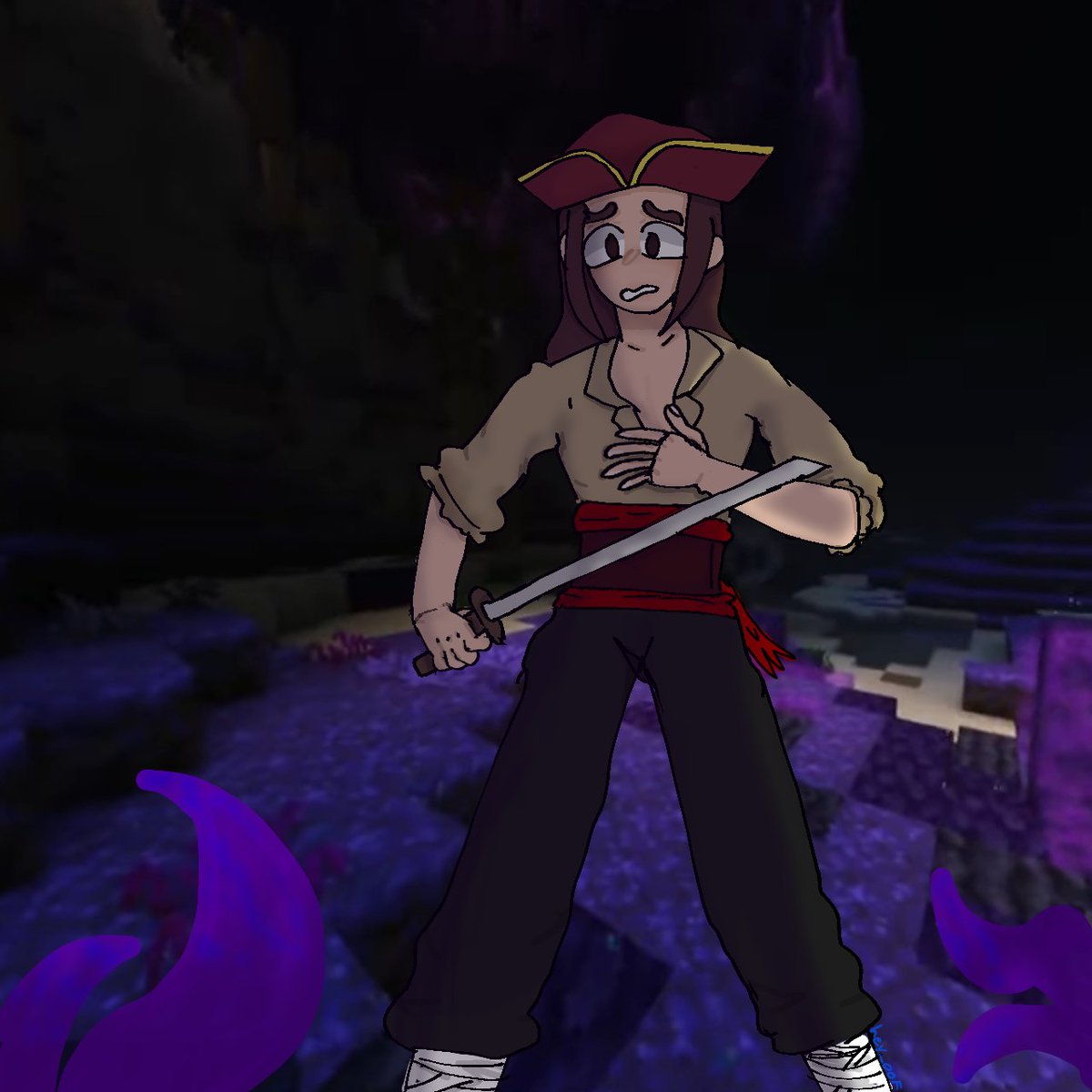 oof_fox's tweet photo. What a way to start off an smp :D

#aimseypirates #piratessmpfanart https://t.co/Zm9phlT9wx